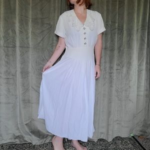 90s White Dress